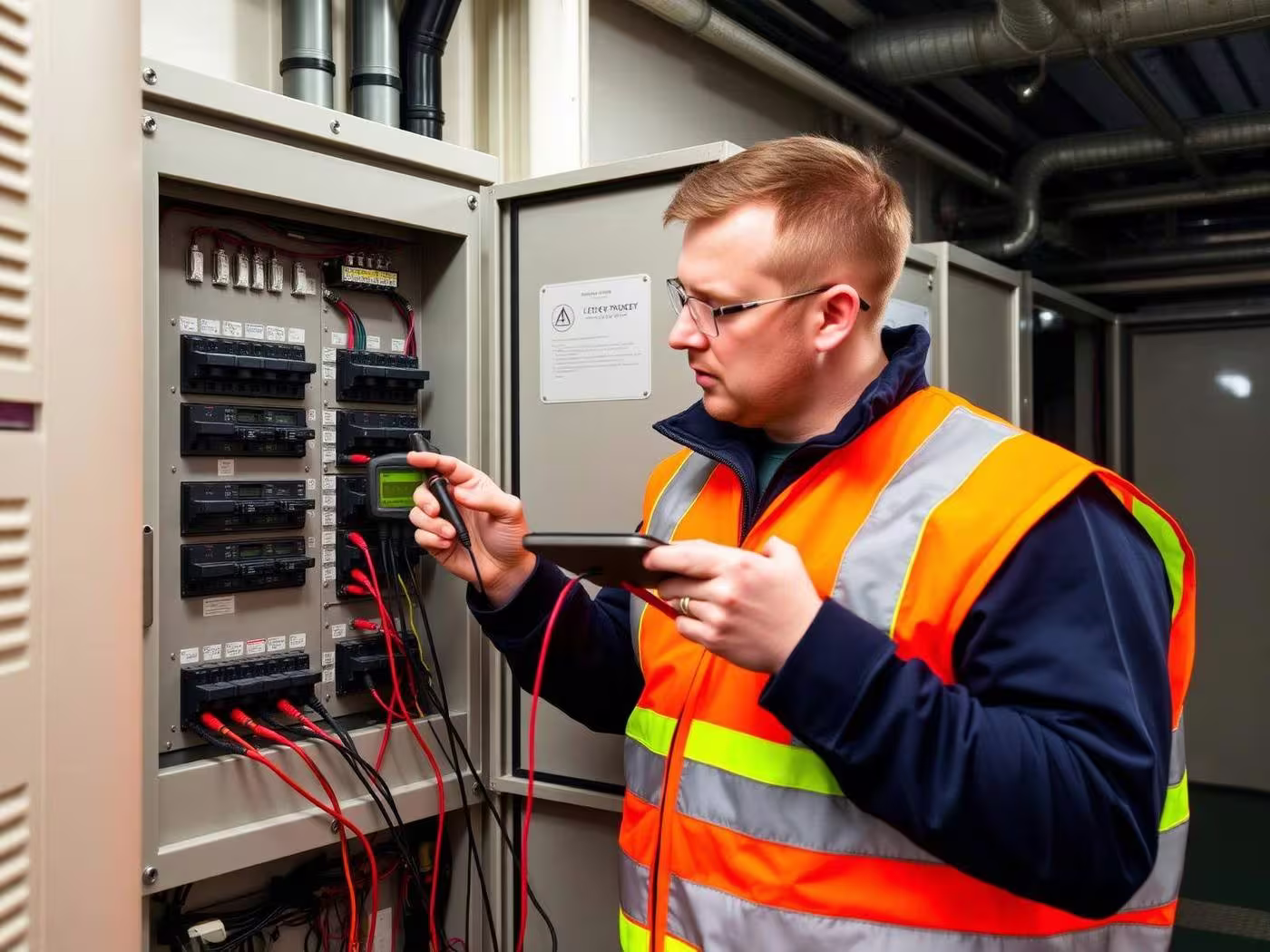 Distribution board inspection during a fixed wire test